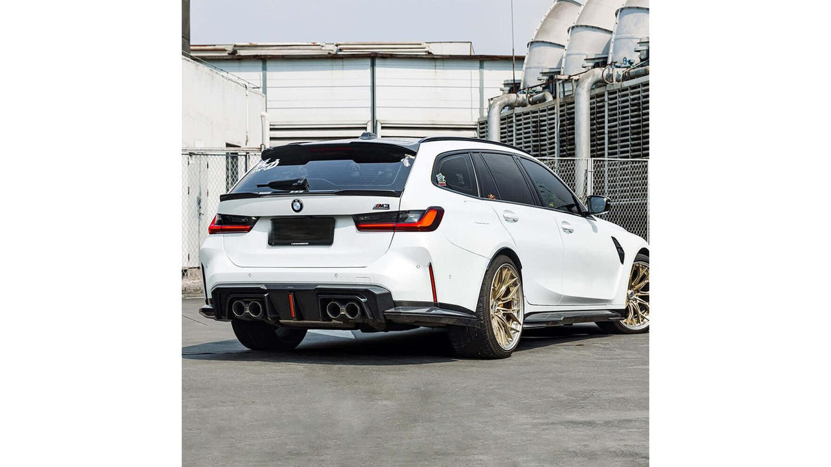 NWCarbon Haus G8X SQ-B Style Dry Carbon Fiber Rear Diffuser Set WITH LED