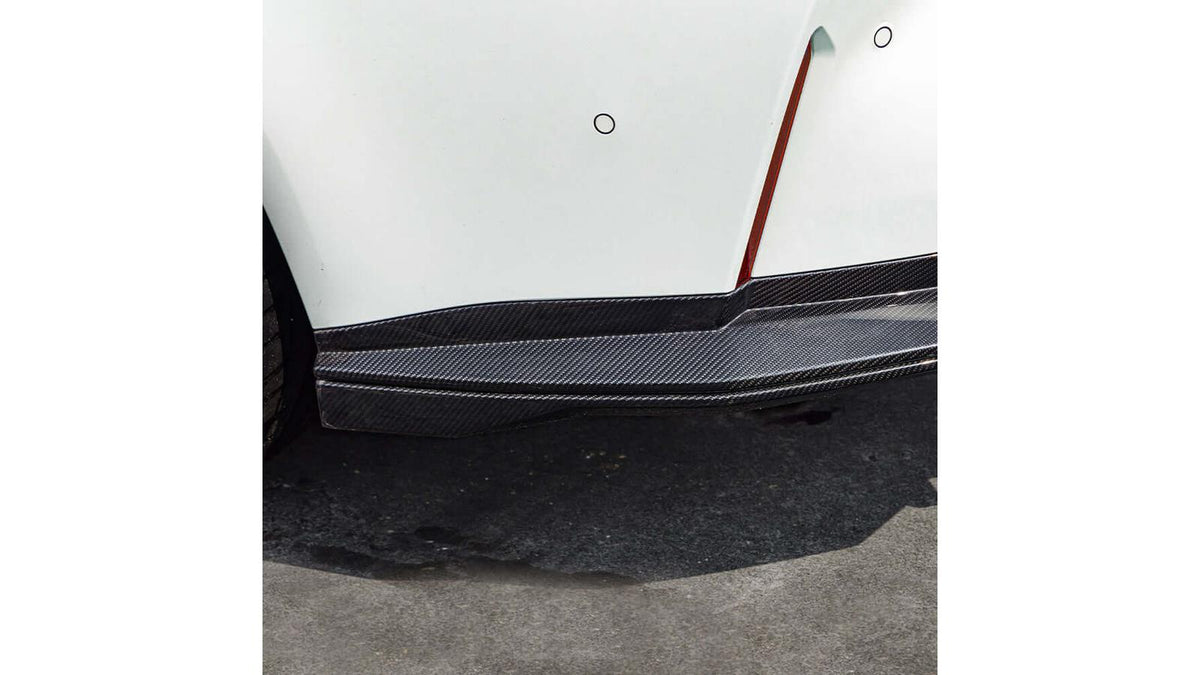 NWCarbon Haus G8X SQ-B Style Dry Carbon Fiber Rear Diffuser Set WITH LED