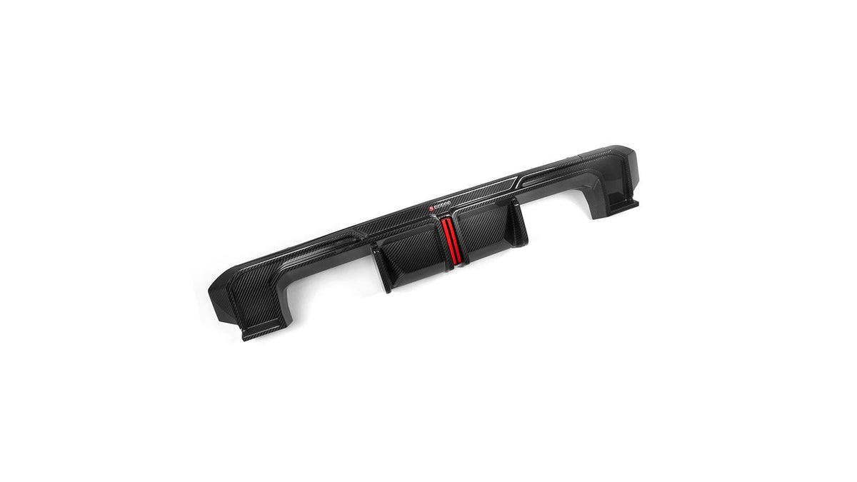 NWCarbon Haus G8X SQ Style Carbon Fiber Diffuser With Brake Light/Splitters Combo