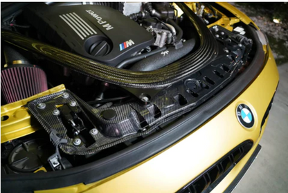Dinmann BMW Carbon Fiber Radiator Support Brace For F8X M2 M3 M4 and F2x, F3x, F4x Series