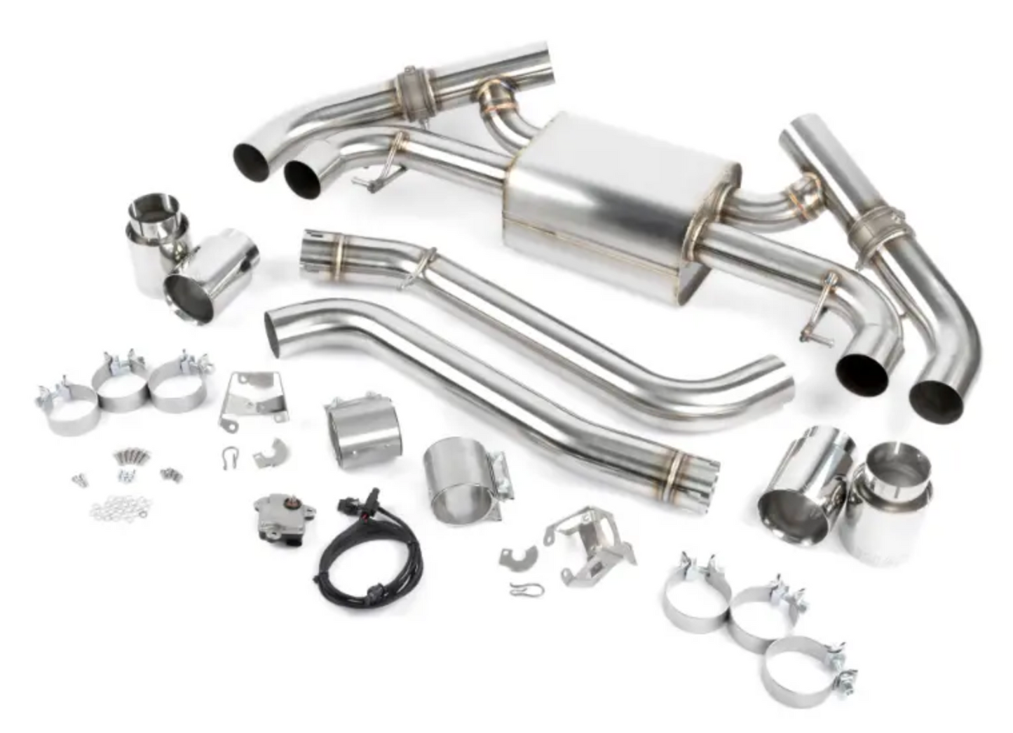 Dinan BMW B58 Performance Valved Axle-Back Exhaust - Polished Tips