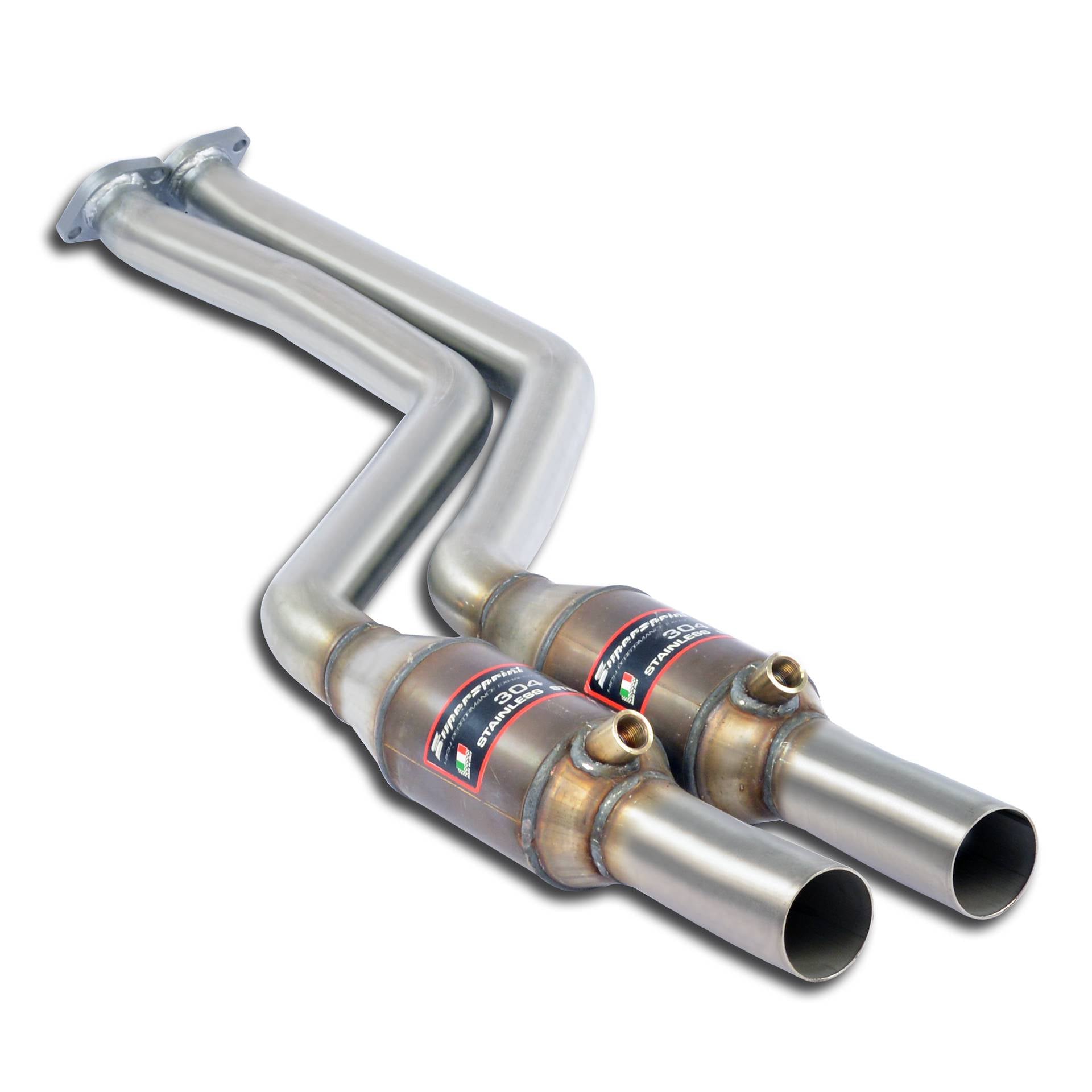 Supersprint BMW E46 Front Exhaust With Metallic Catalytic Converter Right + Left-Exhaust-Silicon Valley Bimmer