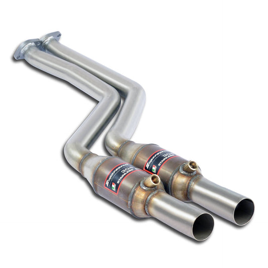 Supersprint BMW E46 Front Exhaust With Metallic Catalytic Converter Right + Left-Exhaust-Silicon Valley Bimmer