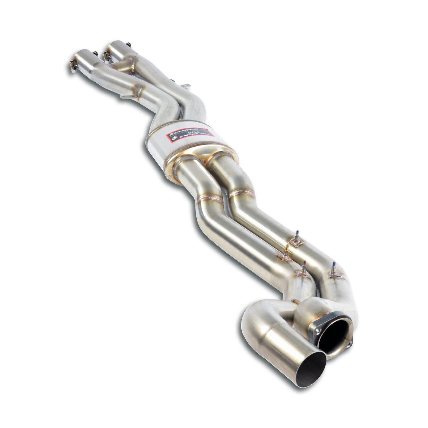Supersprint BMW E46 M3 Center H-Pipe - Resonated with Slip-Fit-Exhaust-Silicon Valley Bimmer