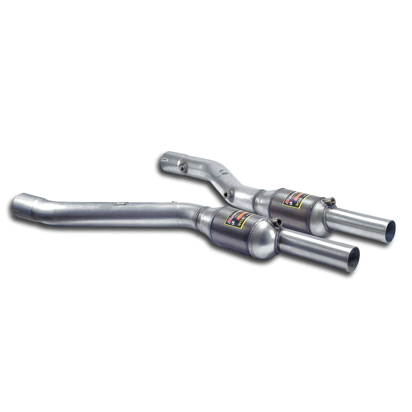 Supersprint BMW E60 / E61 Front Exhaust Right - Left With Metallic Catalytic Converter-Exhaust-Silicon Valley Bimmer