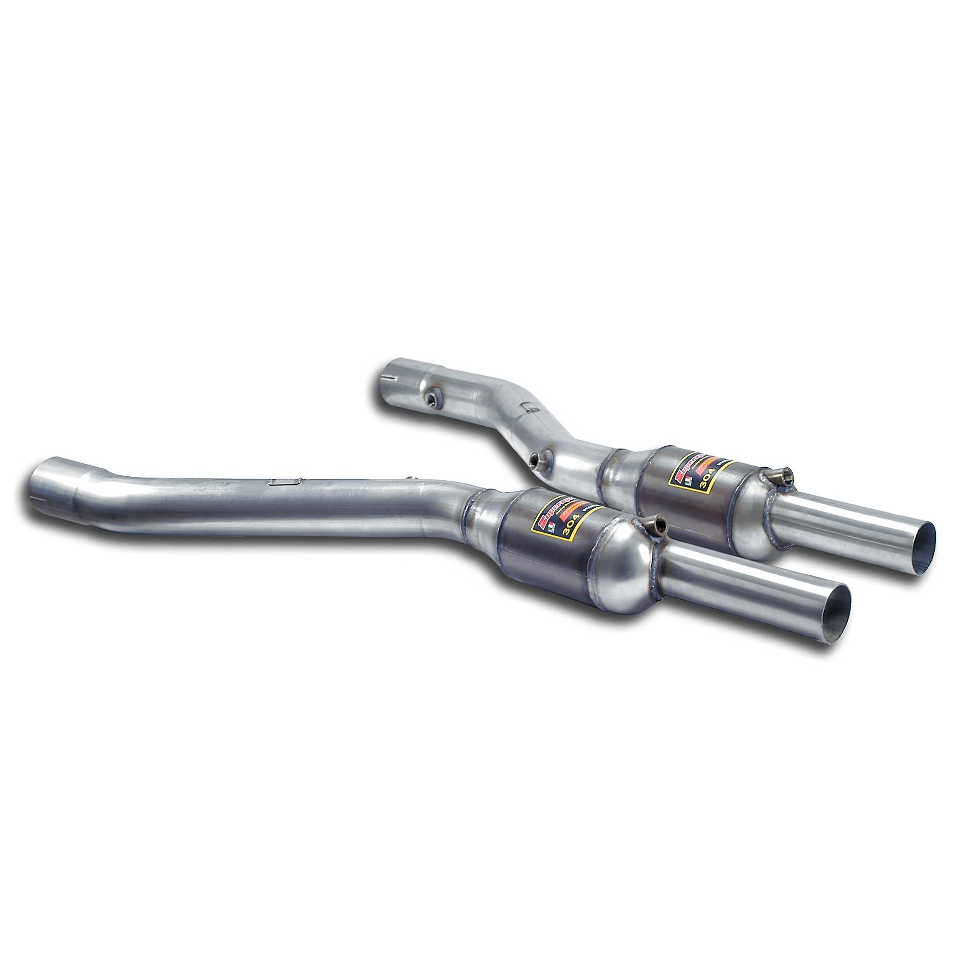 Supersprint BMW E60 / E61 Front Exhaust Right - Left With Metallic Catalytic Converter-Exhaust-Silicon Valley Bimmer