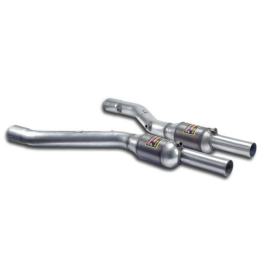 Supersprint BMW E60 / E61 Front Exhaust Right - Left With Metallic Catalytic Converter-Exhaust-Silicon Valley Bimmer