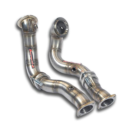 Supersprint BMW E60 / E61 Turbo Downpipe Kit Right - Left With Expansion Joints( Replace Pre-Kat )-Exhaust-Silicon Valley Bimmer