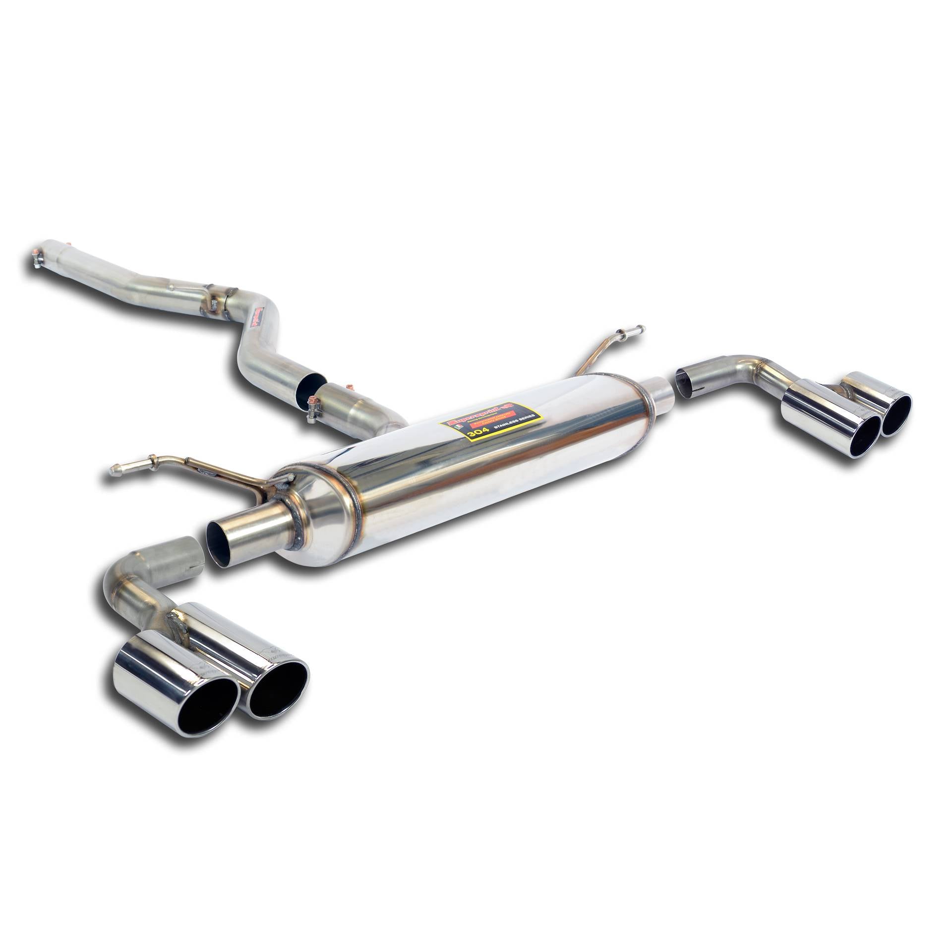 Supersprint BMW F20 / F21 -> 2015 Connecting Pipe + Rear Exhaust Right Oo80 - Left Oo80-Exhaust-Silicon Valley Bimmer