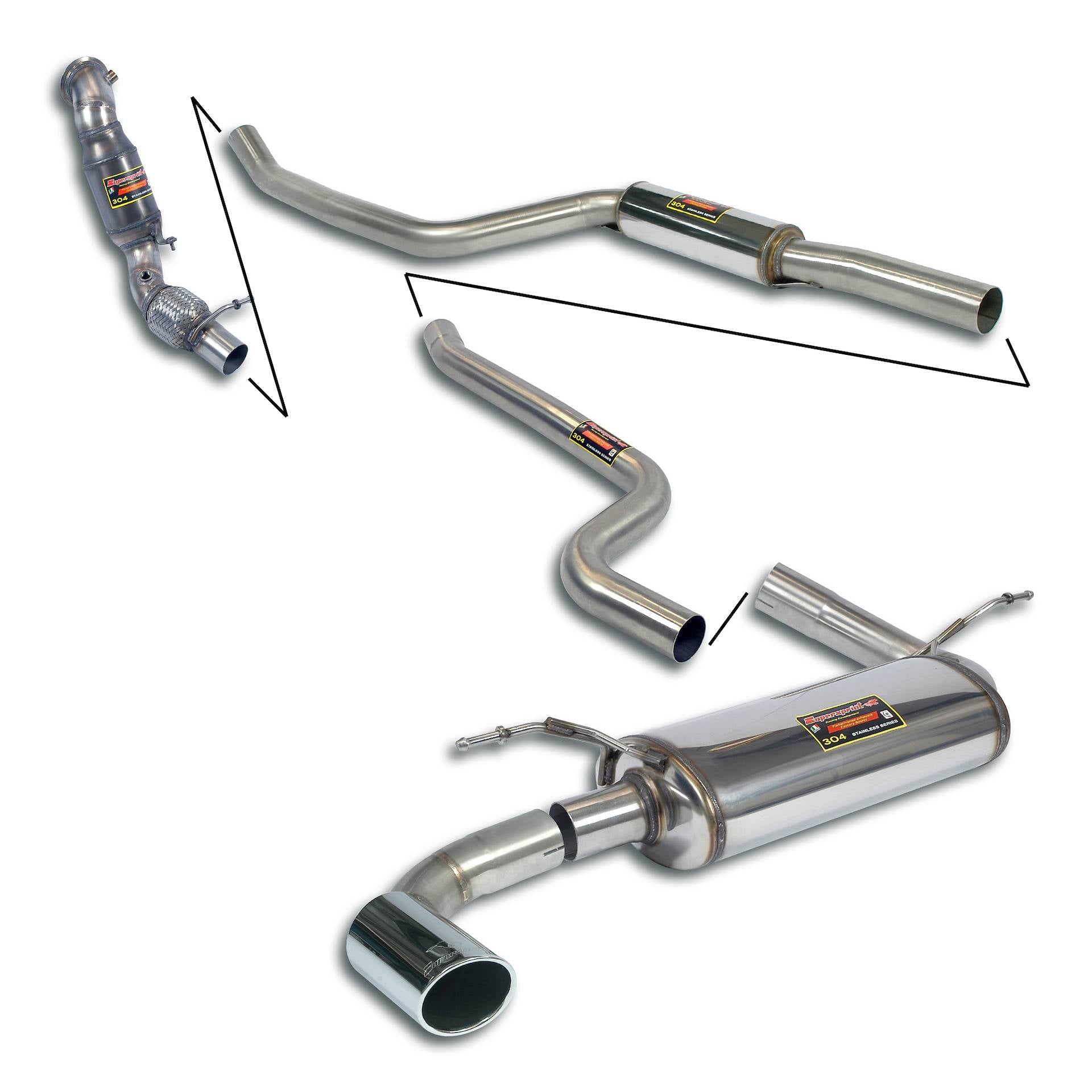 Supersprint BMW F20 / F21 -> 2015 Sport Performance Pack-Exhaust-Silicon Valley Bimmer