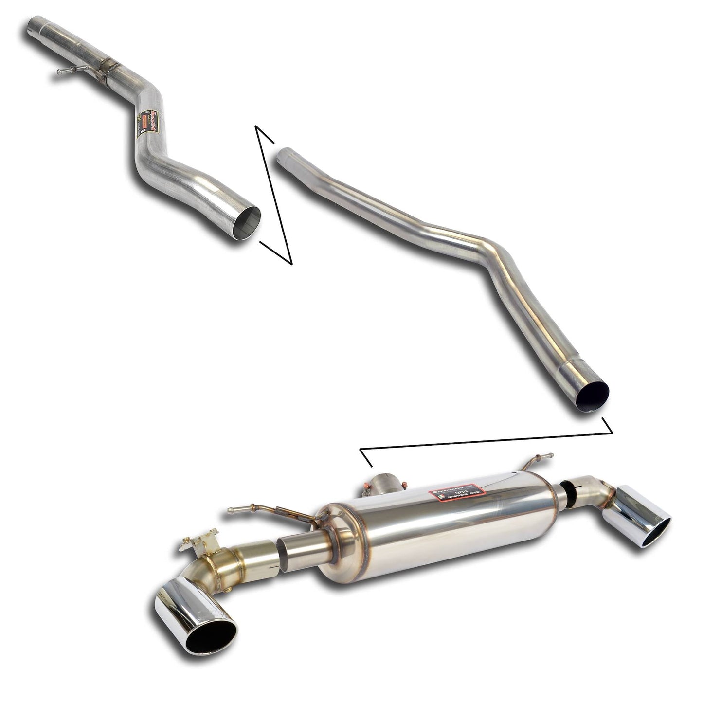 Supersprint BMW F20 / F21 -> 2015 Sport&Sound Pack With Valve (Automatic Gearbox)-Exhaust-Silicon Valley Bimmer