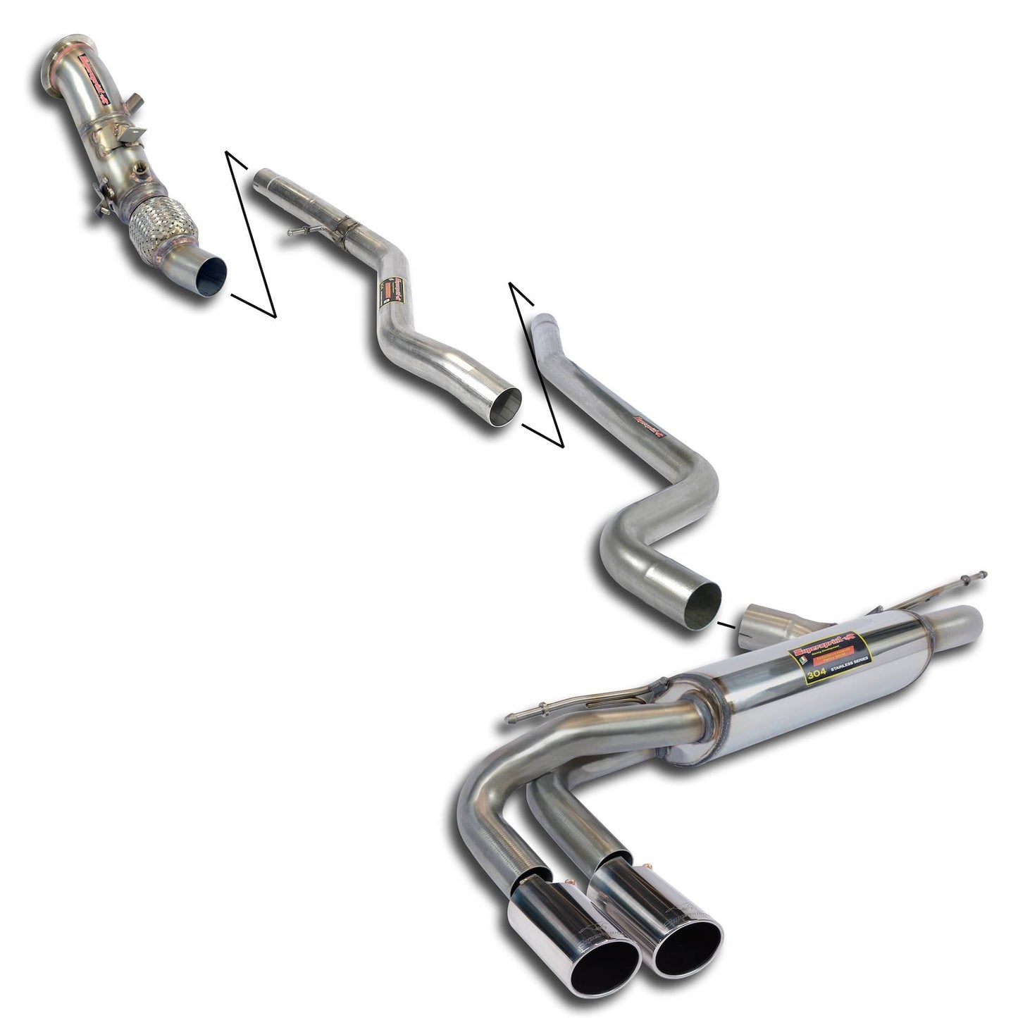 Supersprint BMW F20 / F21 -> 2015 Track Performance Pack (Manual Gearbox)-Exhaust-Silicon Valley Bimmer