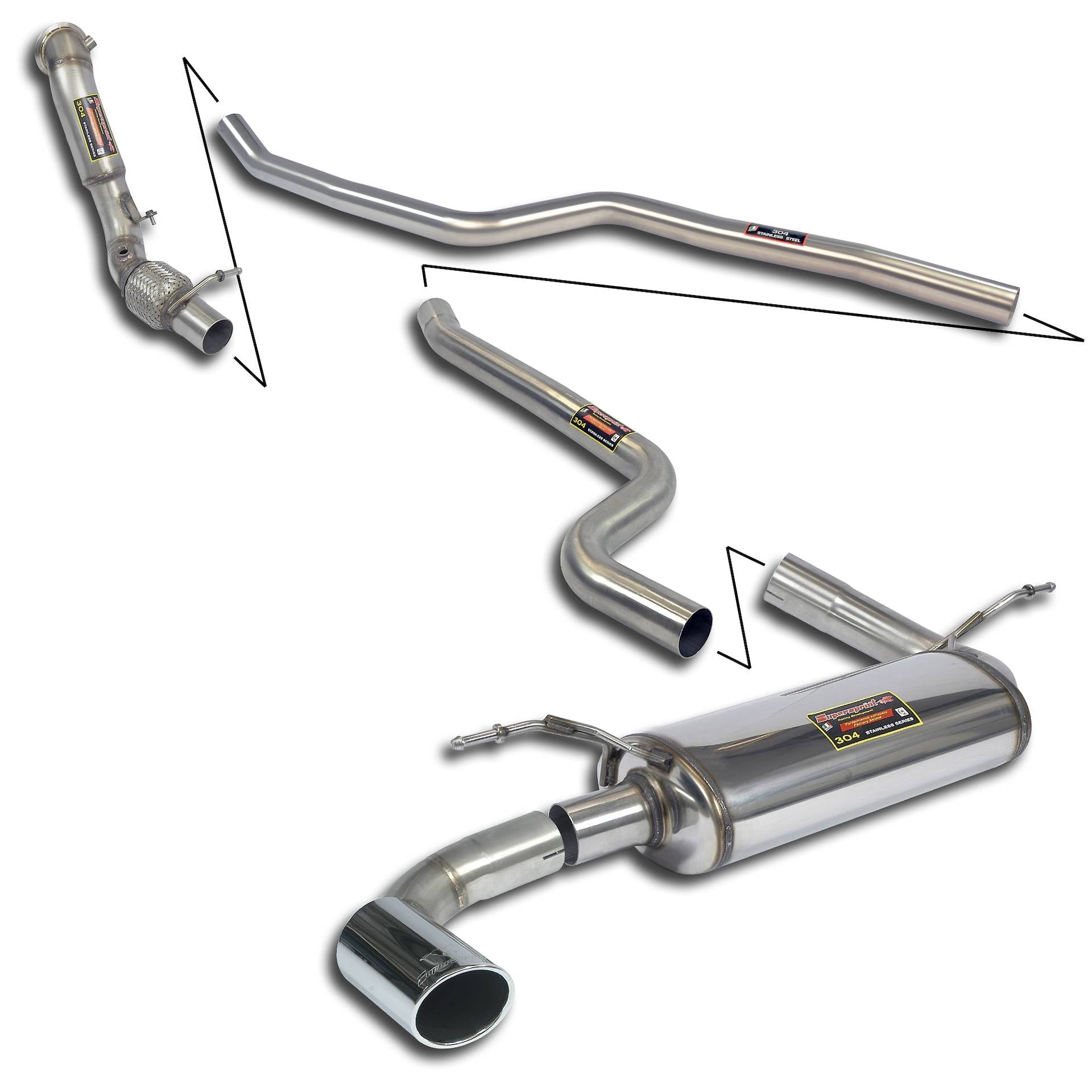 Supersprint BMW F20 / F21 -> 2015 Track Performance Pack-Exhaust-Silicon Valley Bimmer