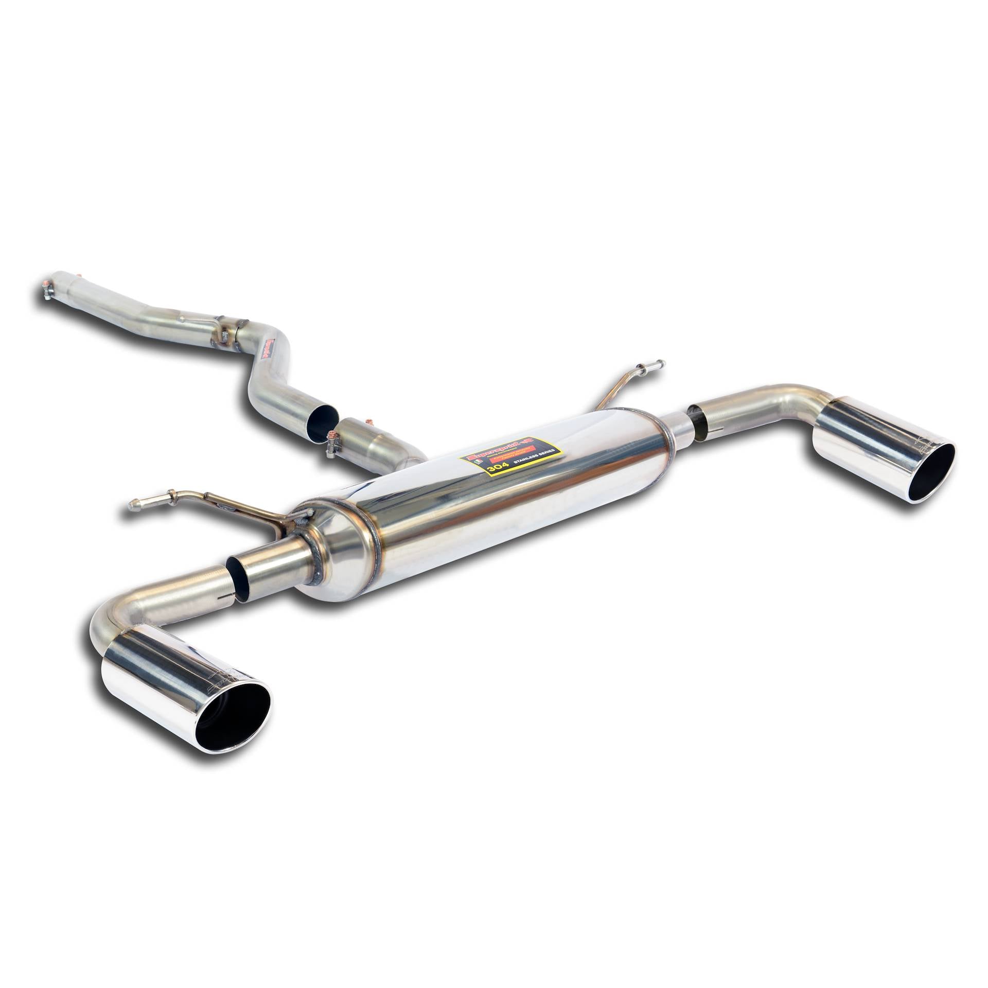 Supersprint BMW F20 / F21 LCI 2014 -> Connecting Pipe + Rear Exhaust Right O90 - Left O90-Exhaust-Silicon Valley Bimmer