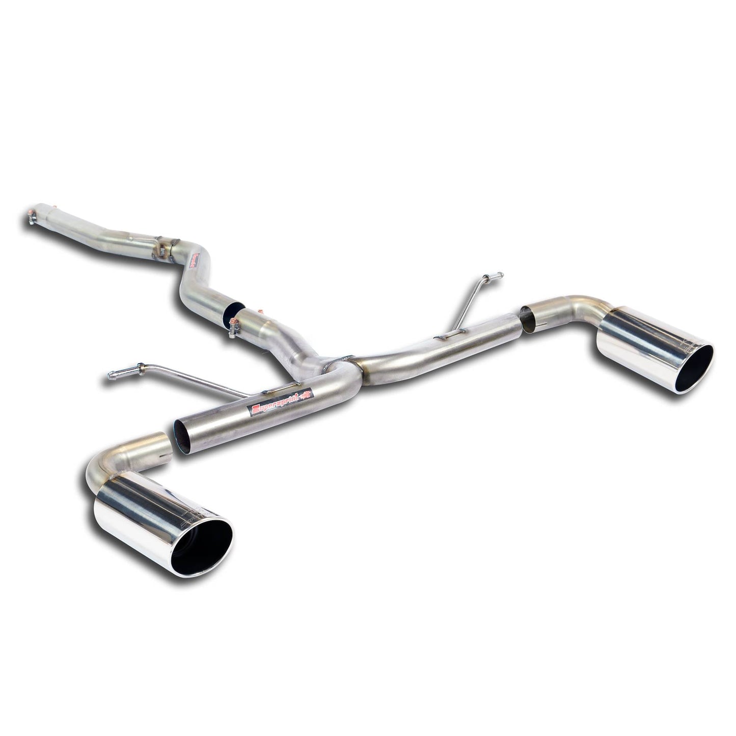 Supersprint BMW F20 / F21 LCI 2014 -> Connecting Pipe + Rear Pipe Right O100 - Left O100(Muffler Delete)-Exhaust-Silicon Valley Bimmer