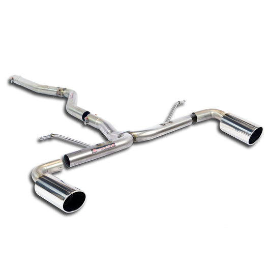 Supersprint BMW F20 / F21 LCI 2014 -> Connecting Pipe + Rear Pipe Right O100 - Left O100(Muffler Delete)-Exhaust-Silicon Valley Bimmer