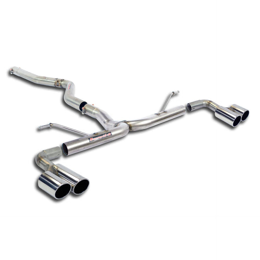 Supersprint BMW F20 / F21 LCI 2014 -> Connecting Pipe + Rear Pipe Right Oo80 - Left Oo80(Muffler Delete)-Exhaust-Silicon Valley Bimmer