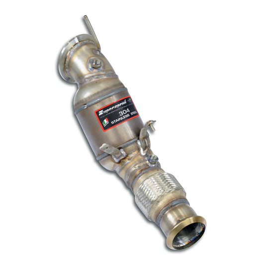 Supersprint BMW F20 / F21 LCI / A90 Supra (B48) Downpipe Kit + Metallic Catalytic-Exhaust-Silicon Valley Bimmer