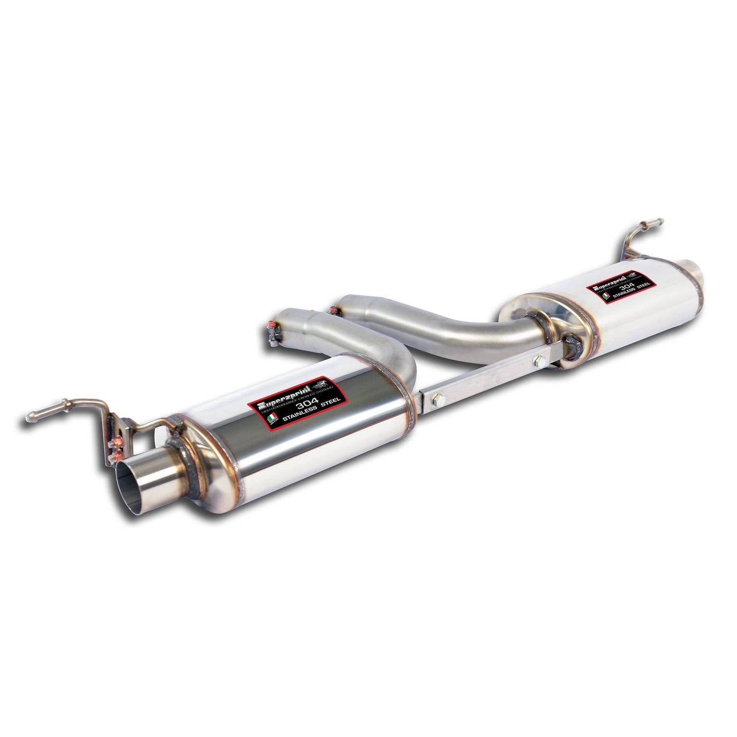Supersprint BMW F85 X5M / F86 X6M Rear Exhaust "Racing - Twin Canister" Right - Left-Exhaust-Silicon Valley Bimmer