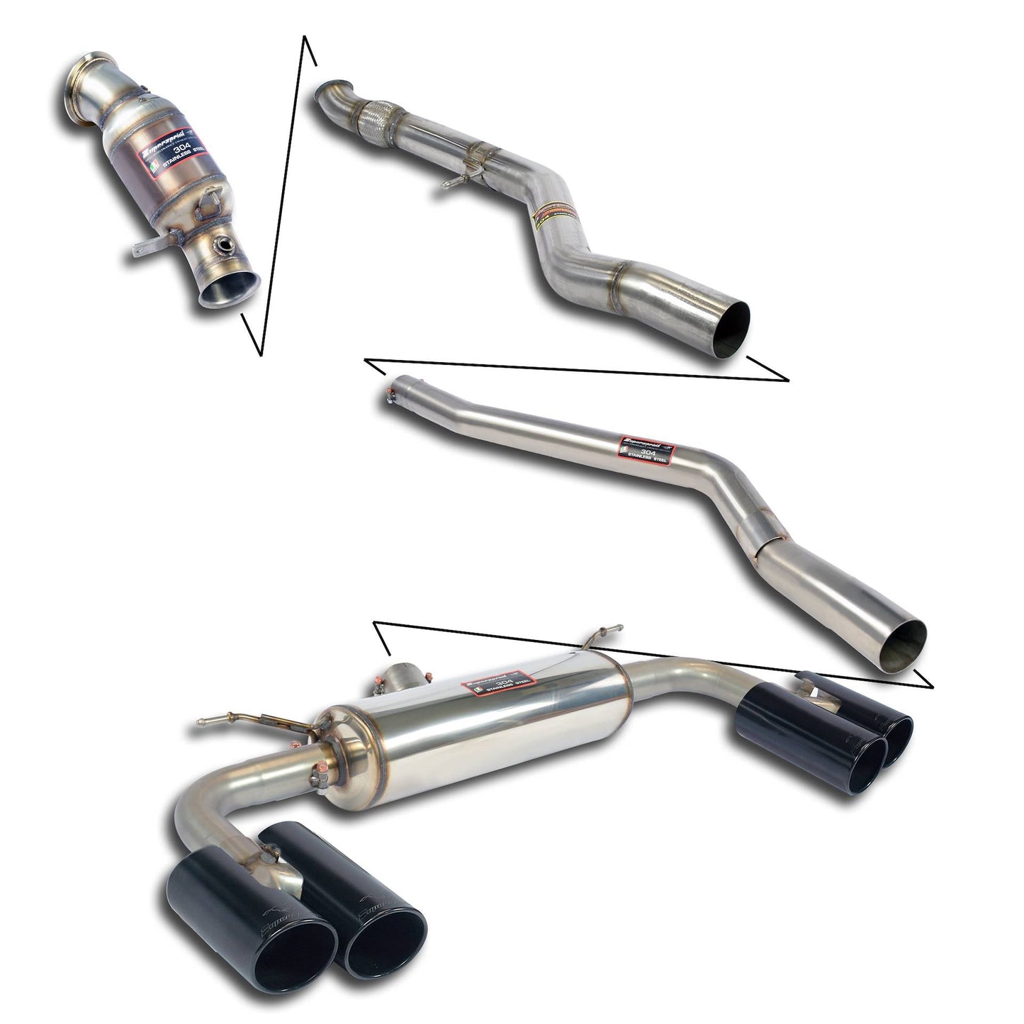 Supersprint BMW F87 M2 (N55) Sport Performance Pack-Exhaust-Silicon Valley Bimmer