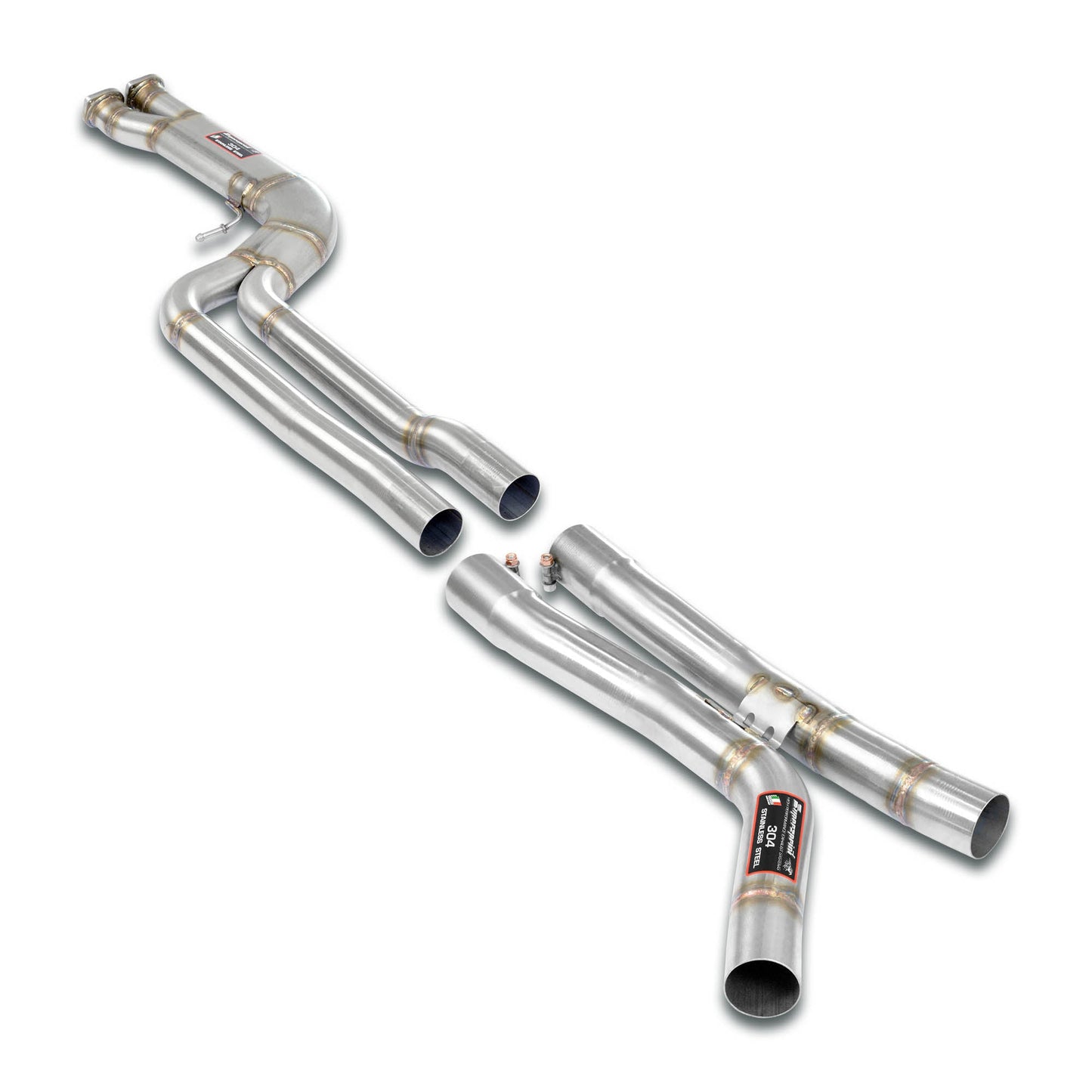 Supersprint BMW F87 M2C J-Pipe Sound Plus Kit(Deeper Tone)(The Stock Primary Catalyitics + Stock Rear Muffler Are Mantained)-Exhaust-Silicon Valley Bimmer