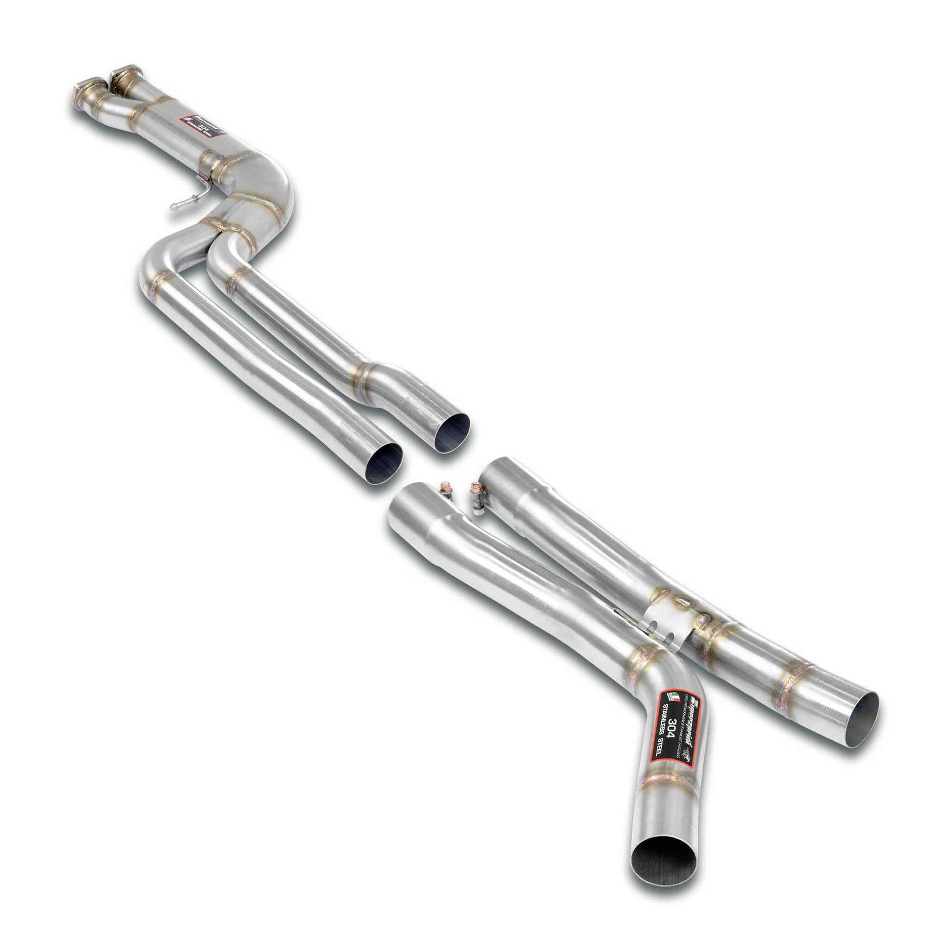 Supersprint BMW F87 M2C J-Pipe Sound Plus Kit(Deeper Tone)(The Stock Primary Catalyitics + Stock Rear Muffler Are Mantained)-Exhaust-Silicon Valley Bimmer