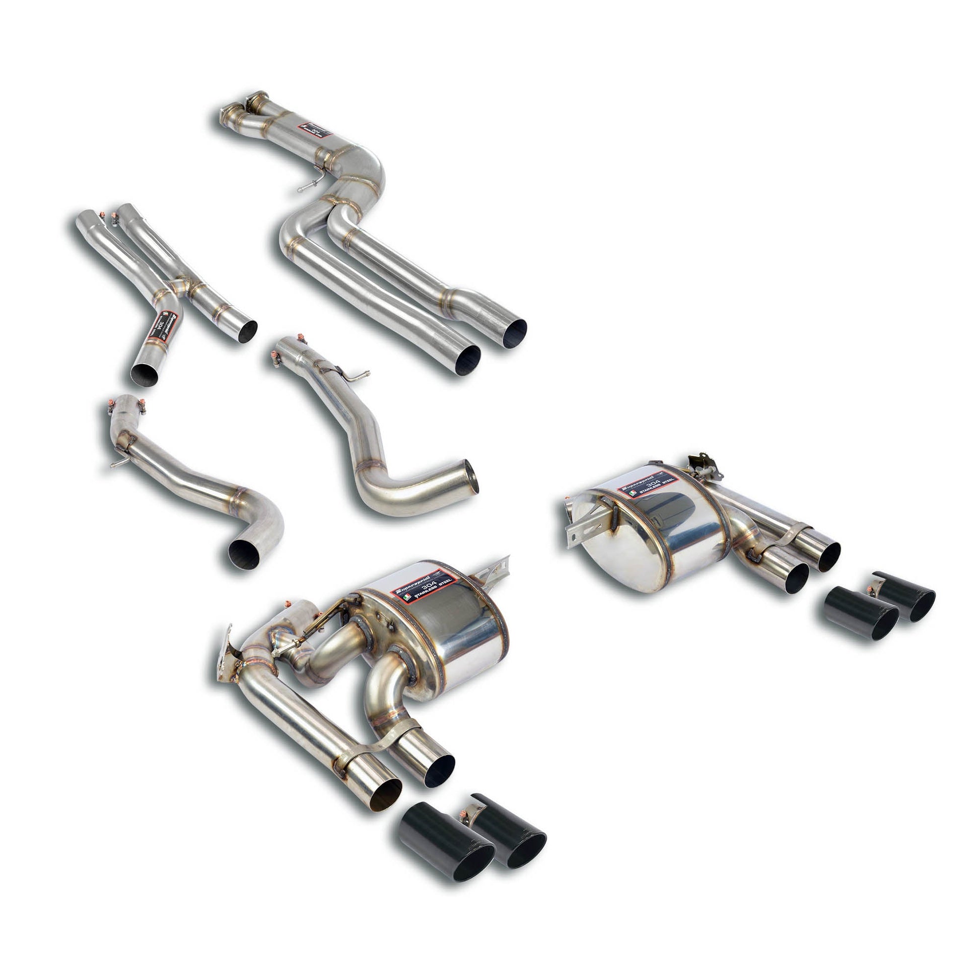Supersprint BMW F87 M2C J-Pipe Touring Package(Deeper Tone, No Rasp)(The Stock Primary Catalyitics Are Mantained)-Exhaust-Silicon Valley Bimmer