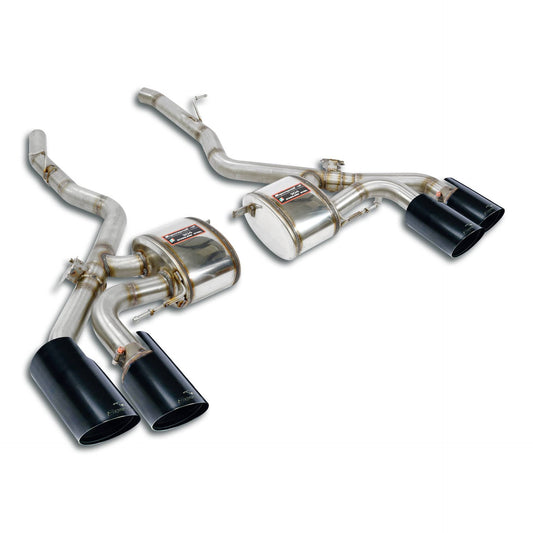 Supersprint BMW F97 X3 M Rear Mufflers Kit Right Oo100 + Left Oo100 "Gun Metal Grey" With Valves-Exhaust-Silicon Valley Bimmer