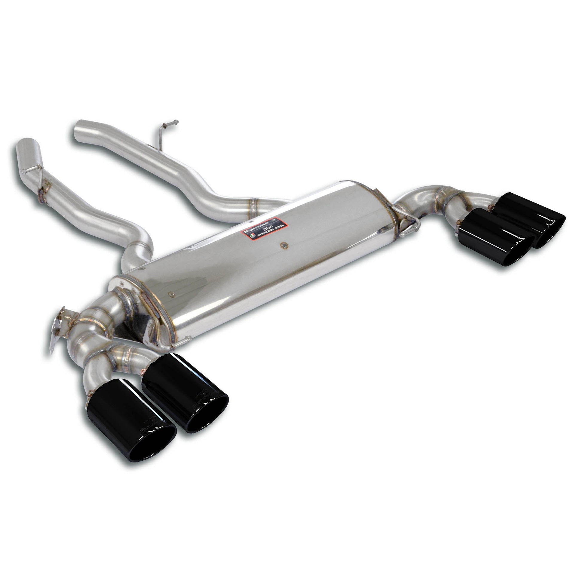 Supersprint BMW G02 X4 Rear Exhaust "Gun Metal Grey" Right Oo100 - Left Oo100 With Valve-Exhaust-Silicon Valley Bimmer