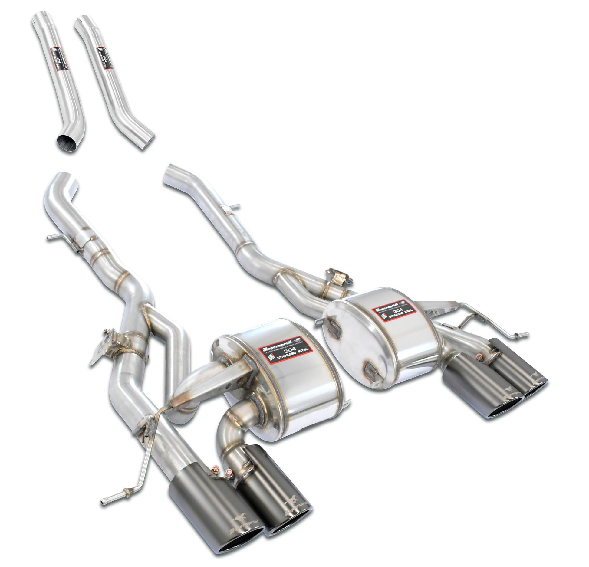 Supersprint BMW G87 M2 Rear Muffler Touring Package Deleting - mid resonator-Exhaust-Silicon Valley Bimmer