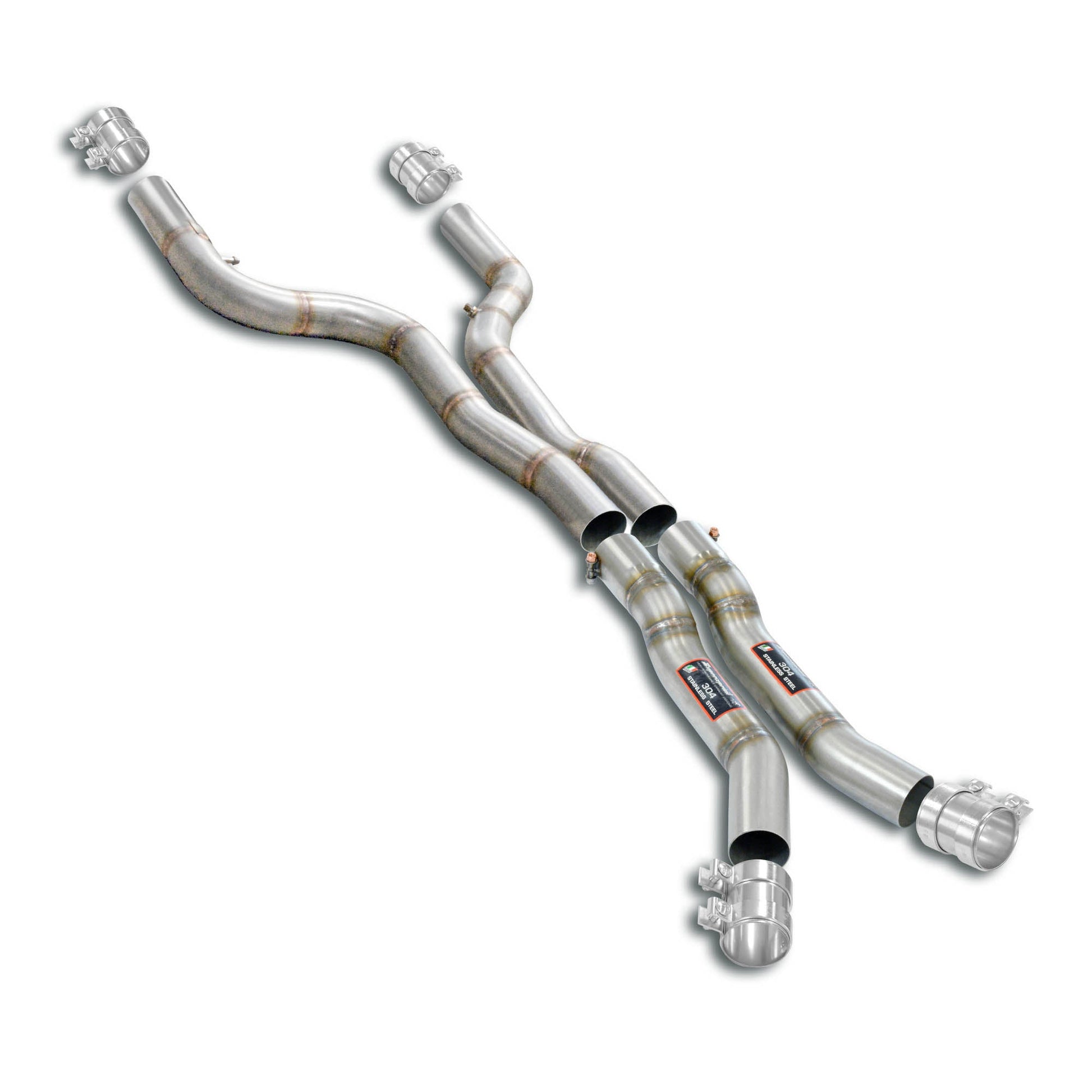 Supersprint BMW G87 M2 Resonator deleting Package -Accepts the Std - Oem muffler-Exhaust-Silicon Valley Bimmer