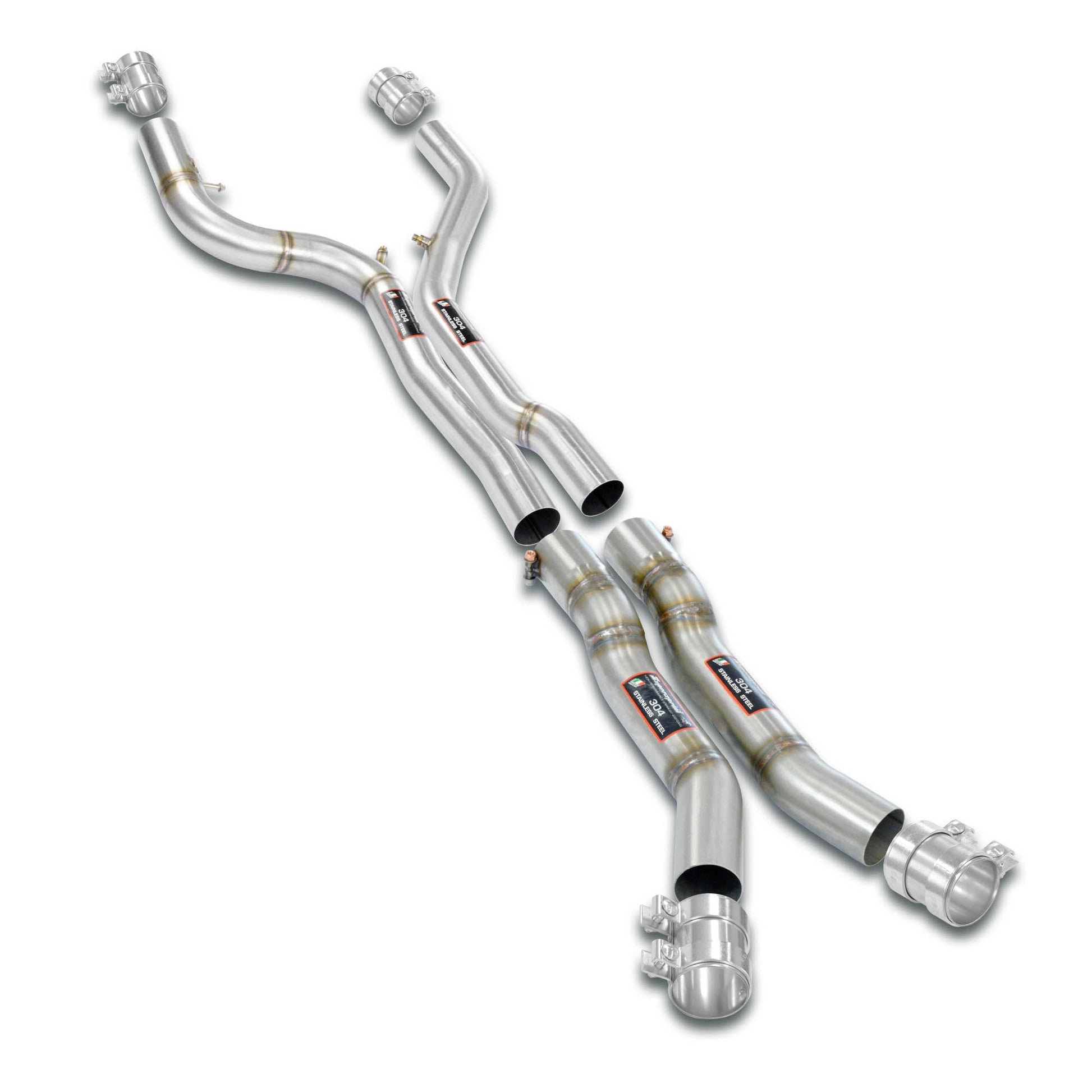 Supersprint BMW G87 M2 Straight Pipe Race Package Deletes the mid resonator Accepts the Std - Oem muffler-Exhaust-Silicon Valley Bimmer