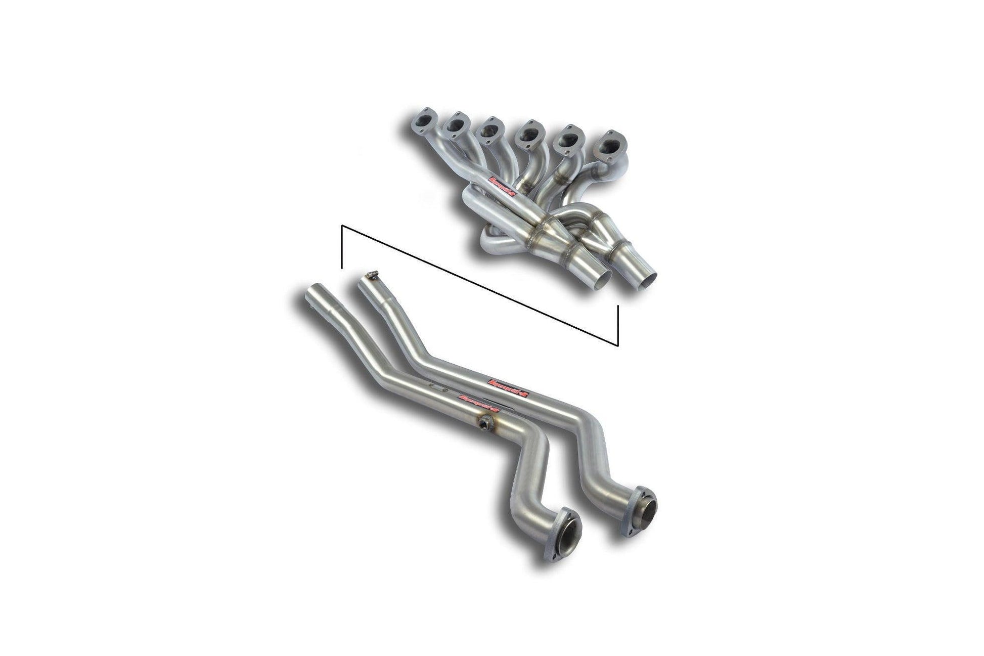Supersprint E28 535i / E24 635i Stainless Exhaust Manifold + Connecting Pipe Set (LHD)-Exhaust-Silicon Valley Bimmer