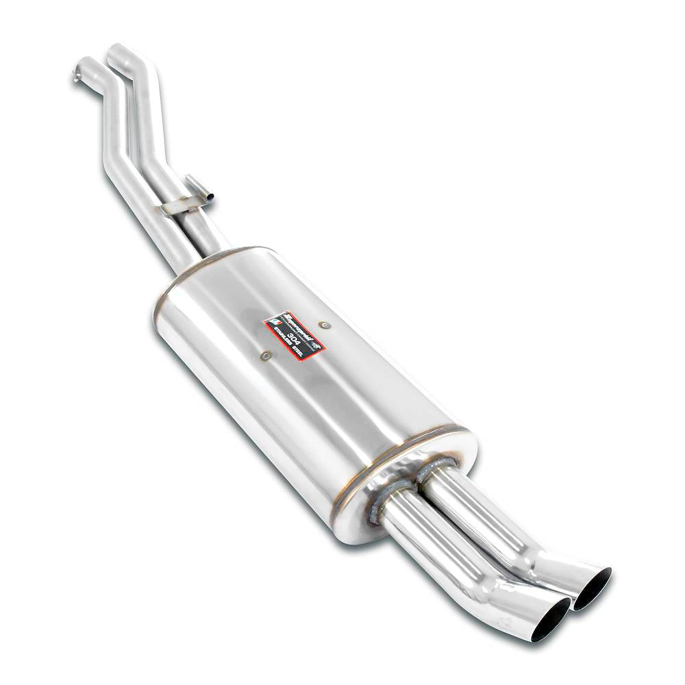 Supersprint E30 3-Series (Engine Swap) Stainless Rear Exhaust With DTM Tips-Exhaust-Silicon Valley Bimmer