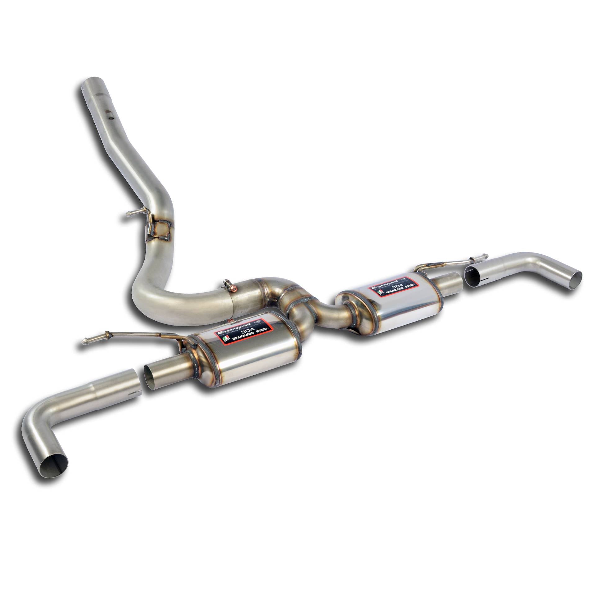 Supersprint F44 Gran Coupè / F48 X1 2.8i (B46) Stainless Rear Exhaust - Race-Exhaust-Silicon Valley Bimmer