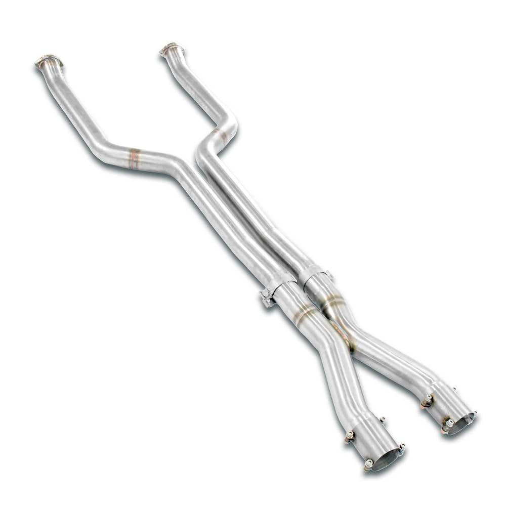 Supersprint G90 / G99 M5 Front Center Exhaust X-Pipe Set - Non-Resonated U.S. Models-Exhaust-Silicon Valley Bimmer