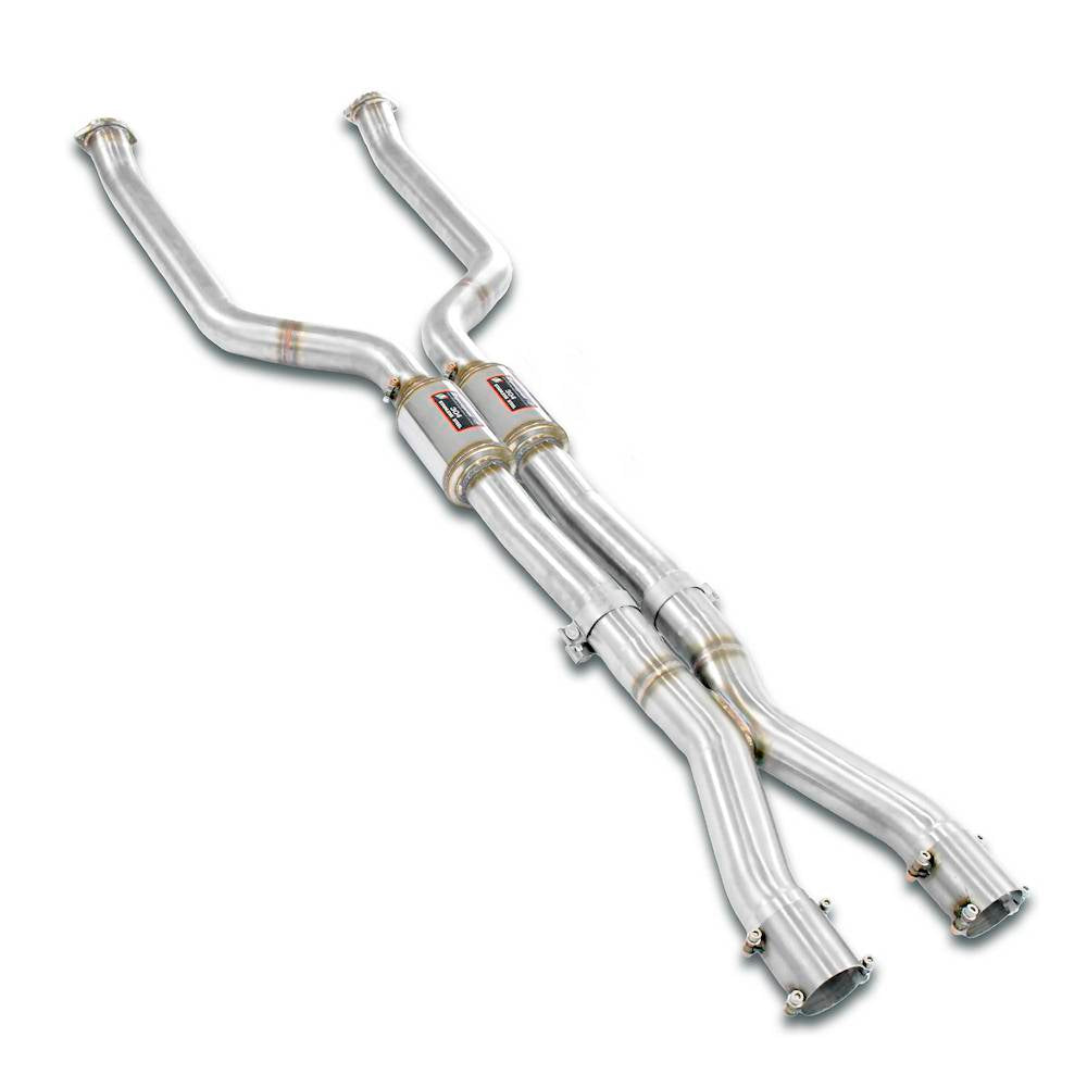 Supersprint G90 / G99 M5 Front Center Exhaust X-Pipe Set - Resonated U.S. Models-Exhaust-Silicon Valley Bimmer