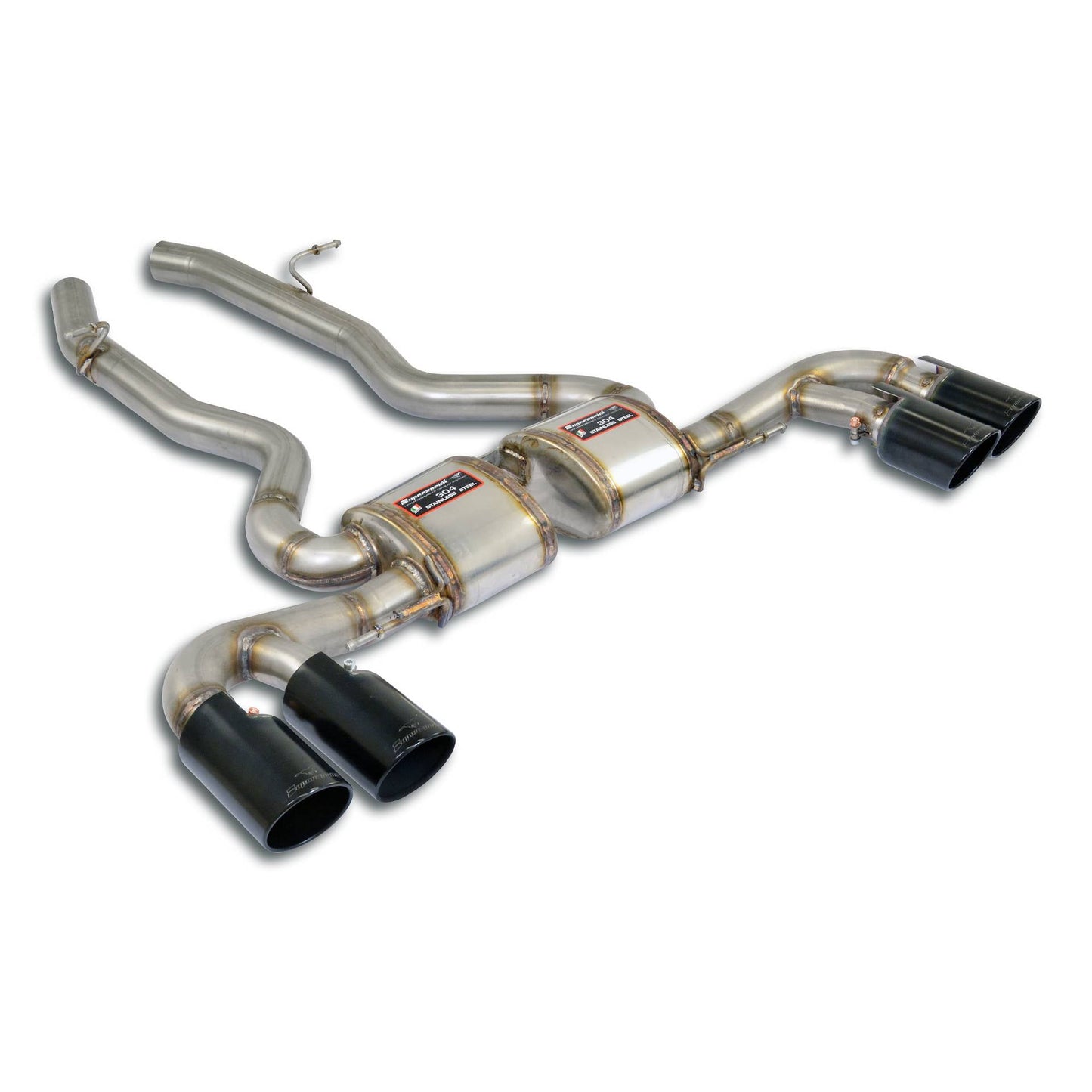 Supersprint Race Muffler - Gunmetal Grey Polished - G8x M3/M4-Exhaust-Silicon Valley Bimmer