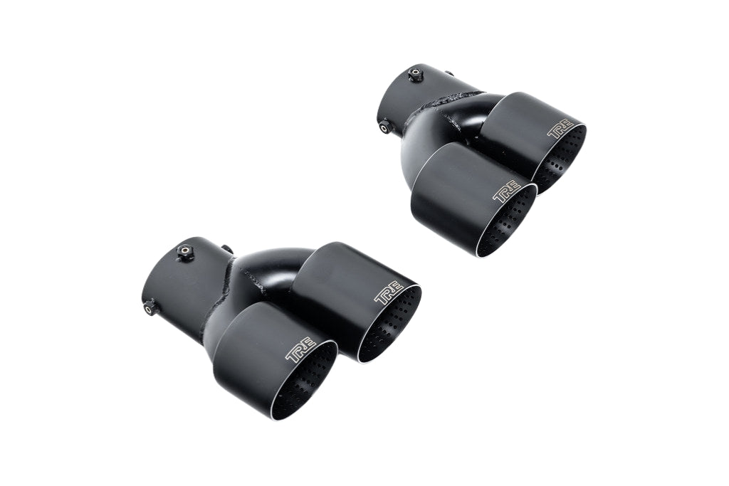TRE G42 / G2X 3 / 4 Series Cerakote Black Exhaust Tip Set-Exhaust-Silicon Valley Bimmer