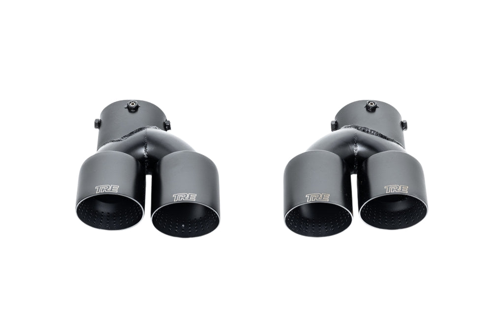 TRE G42 / G2X 3 / 4 Series Cerakote Black Exhaust Tip Set-Exhaust-Silicon Valley Bimmer