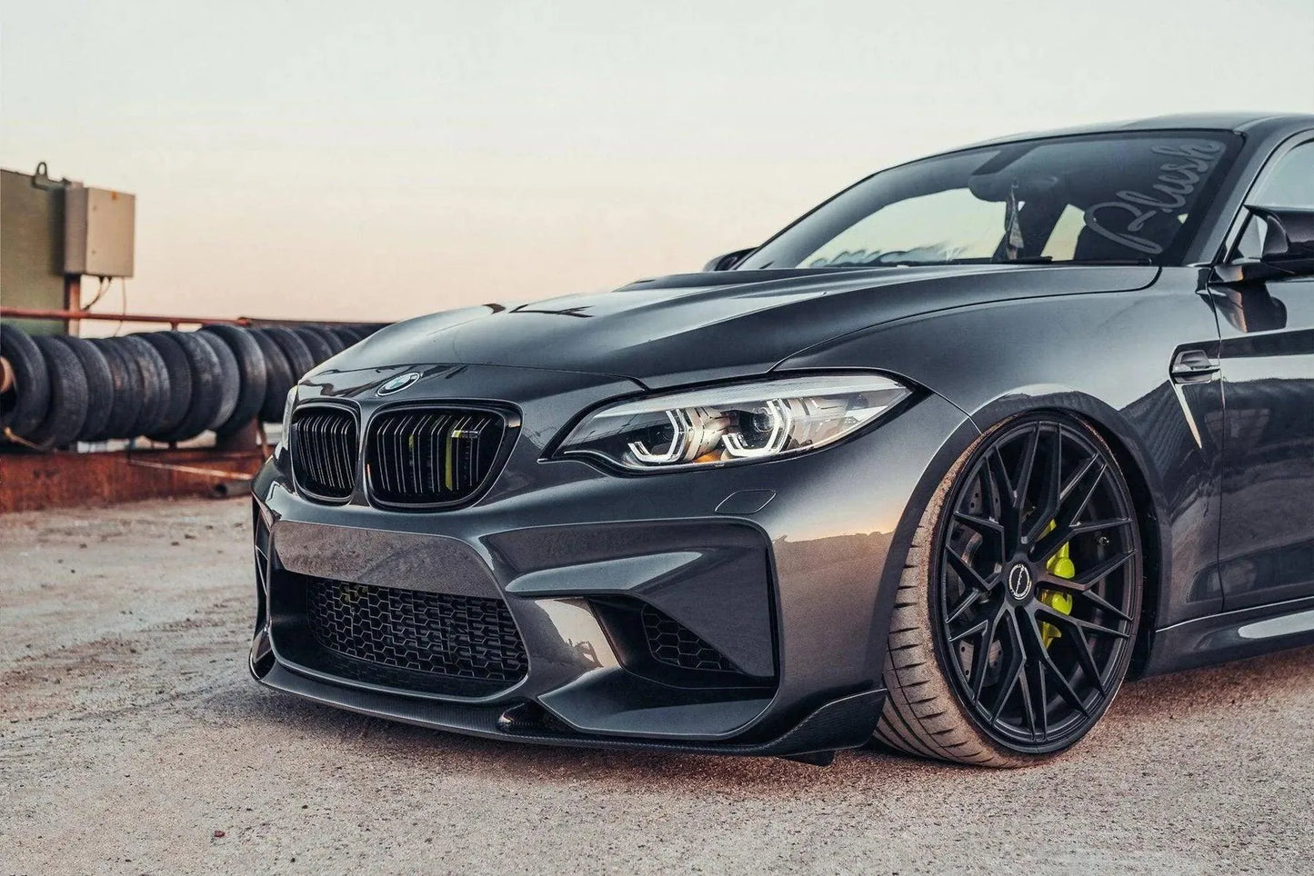 TRE BMW M2 OG F87 Pre-Preg Carbon Fiber Front Splitter (2015-2018)-Exterior-Silicon Valley Bimmer