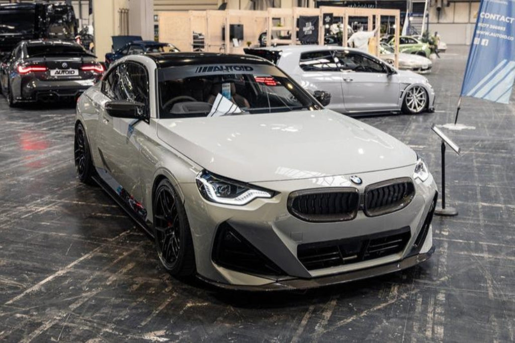 TRE G42 2-Series Gloss Pre-preg Carbon Fiber Front Grille-Exterior-Silicon Valley Bimmer