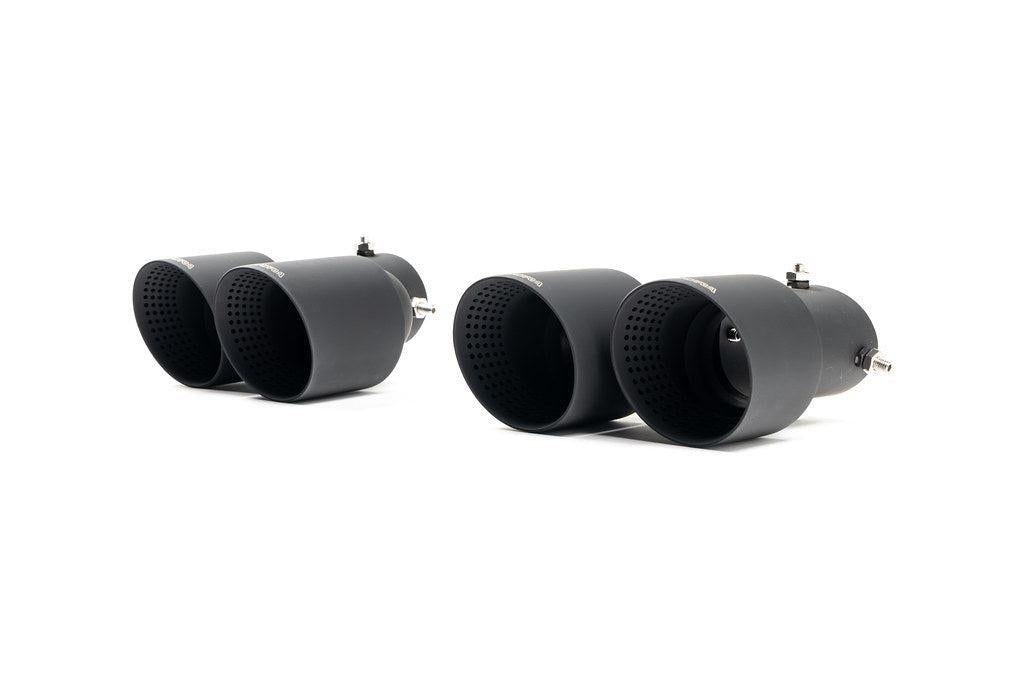 TREVORA G42 / G2X 3 / 4 Series Cerakote Black Exhaust Tip Set-Exhaust-Silicon Valley Bimmer