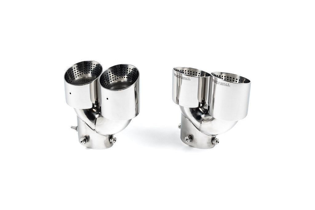 TREVORA G42 / G2X 3 / 4 Series Cerakote Black Exhaust Tip Set-Exhaust-Silicon Valley Bimmer