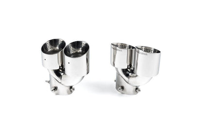 TREVORA G42 / G2X 3 / 4 Series Cerakote Black Exhaust Tip Set-Exhaust-Silicon Valley Bimmer
