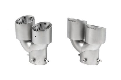 TREVORA G42 / G2X 3 / 4 Series Cerakote Black Exhaust Tip Set-Exhaust-Silicon Valley Bimmer