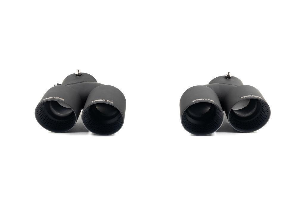 TREVORA G42 / G2X 3 / 4 Series Cerakote Black Exhaust Tip Set-Exhaust-Silicon Valley Bimmer