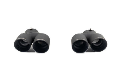 TREVORA G42 / G2X 3 / 4 Series Cerakote Black Exhaust Tip Set-Exhaust-Silicon Valley Bimmer
