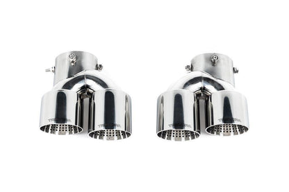TREVORA G42 / G2X 3 / 4 Series Cerakote Black Exhaust Tip Set-Exhaust-Silicon Valley Bimmer