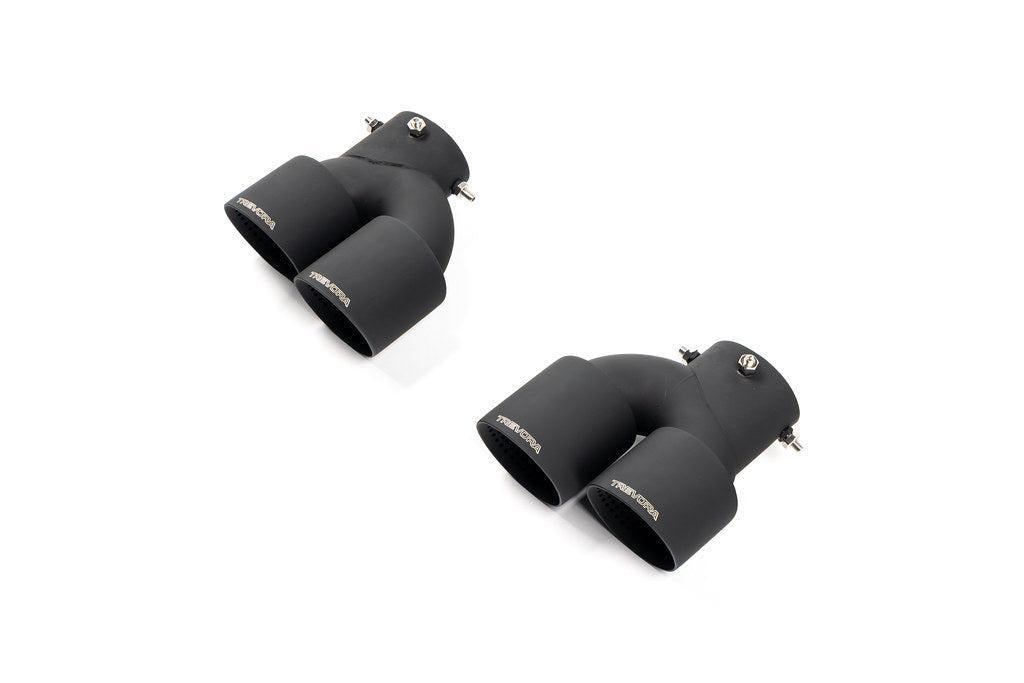 TREVORA G42 / G2X 3 / 4 Series Cerakote Black Exhaust Tip Set-Exhaust-Silicon Valley Bimmer